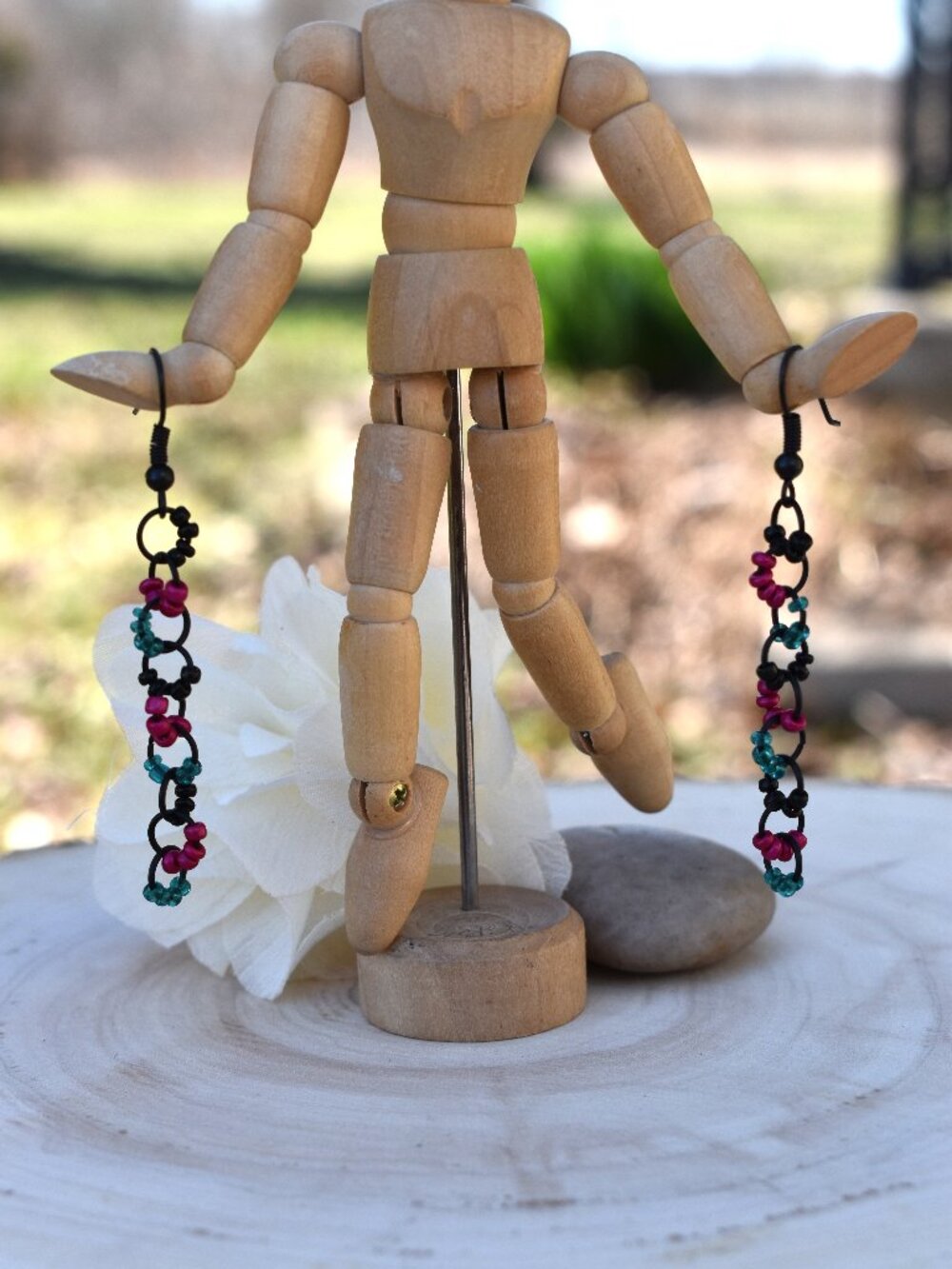 Beaded Drop Earrings